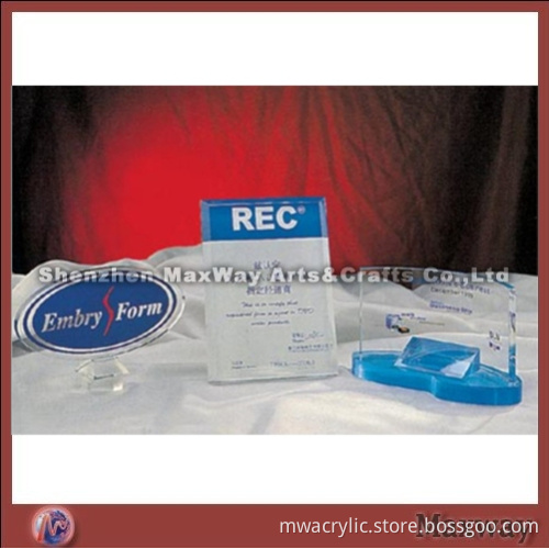 Transparent High Grade Carving Acrylic Award Plaque
